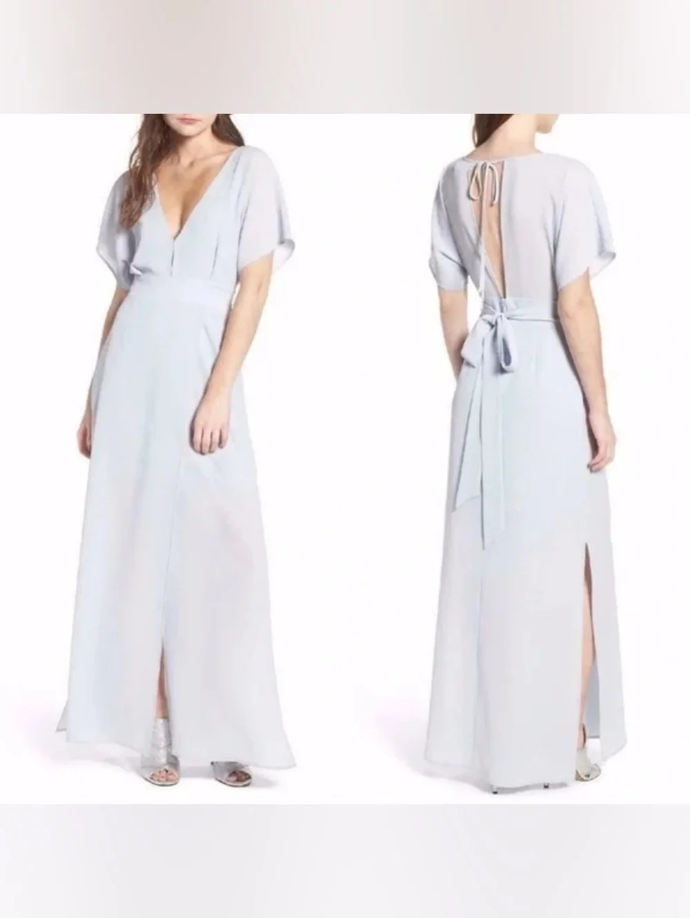 NWT WAYF Chiffon Maxi Dress